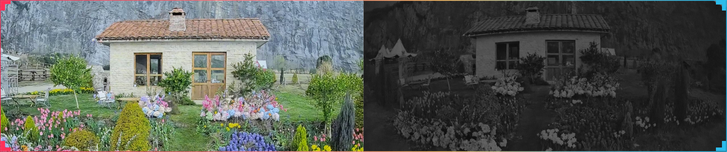 Colour night vision compared to traditional black-and-white infrared